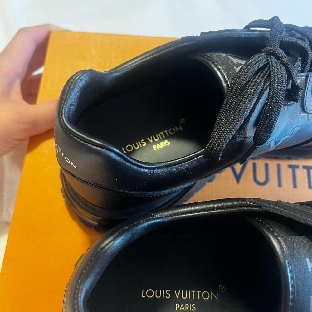Louis Vuitton Men's Black Monogram Sneakers Runaway Sneakers - Picture 6 of 9